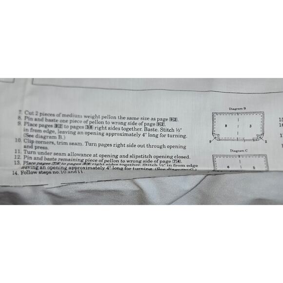 Vintage Cut & Sew Storybook Cottontail Corner Easter Bunny Cranston Uncut Fabric - Picture 3 of 12